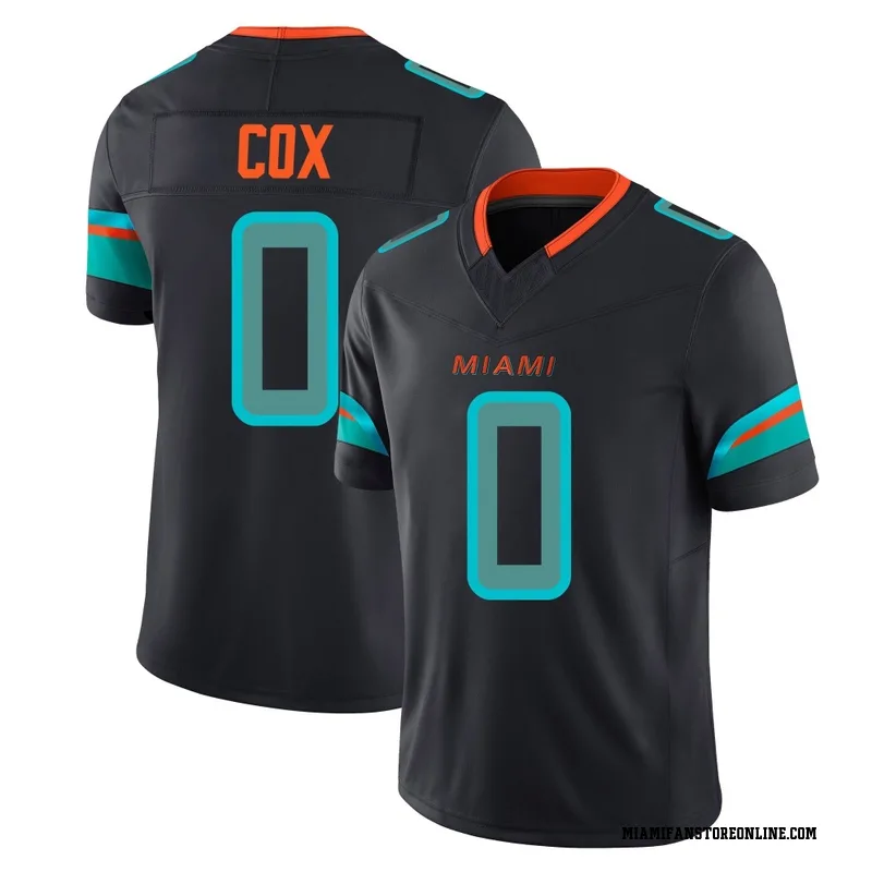Marques Cox Men's Blue Limited Miami Dolphins Pitch 2025 Rivalries Collection Football Jersey