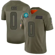 Marques Cox Men's Camo Limited Miami Dolphins 2019 Salute to Service Football Jersey
