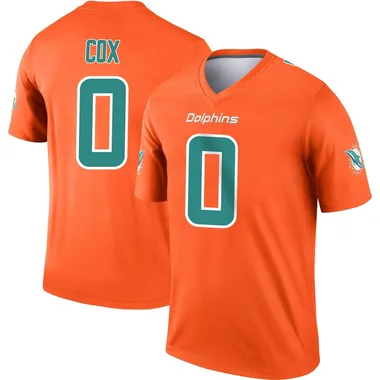 Marques Cox Men's Orange Legend Miami Dolphins Inverted Football Jersey