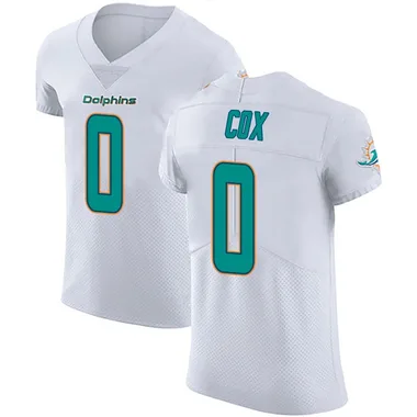 Marques Cox Men's White Elite Miami Dolphins Vapor Untouchable Football Jersey