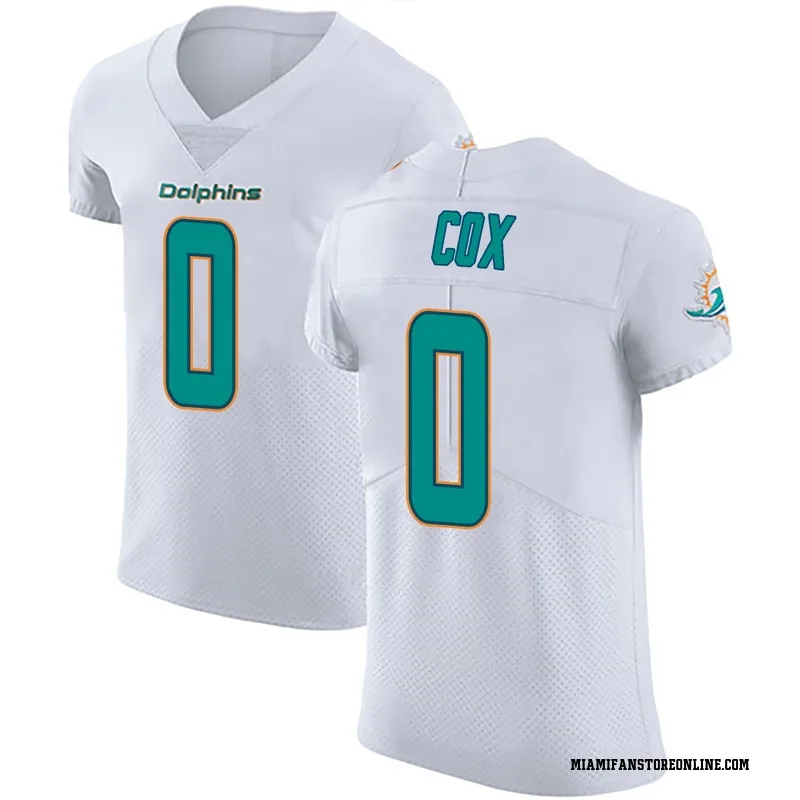 Marques Cox Men's White Elite Miami Dolphins Vapor Untouchable Football Jersey