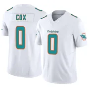 Marques Cox Men's White Limited Miami Dolphins Vapor F.U.S.E. Football Jersey