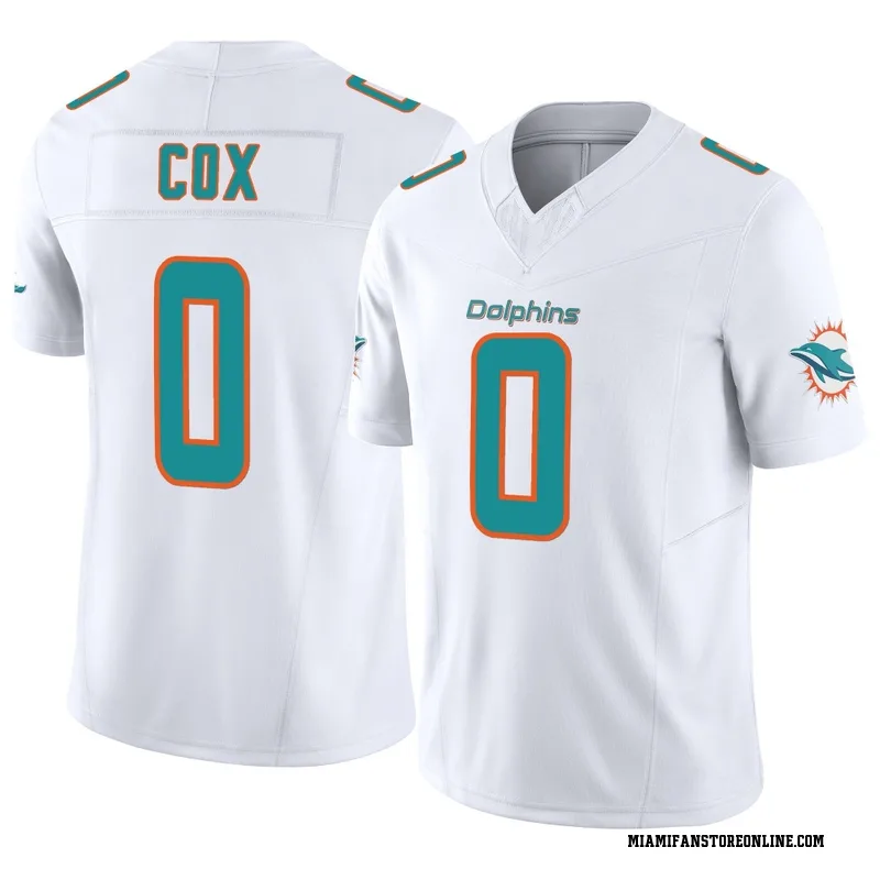Marques Cox Men's White Limited Miami Dolphins Vapor F.U.S.E. Football Jersey