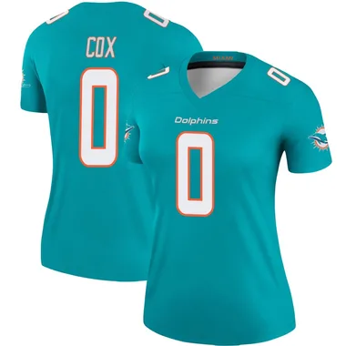 Marques Cox Women's Aqua Legend Miami Dolphins Football Jersey