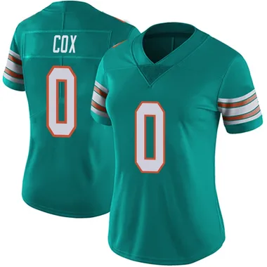 Marques Cox Women's Aqua Limited Miami Dolphins Alternate Vapor Untouchable Football Jersey
