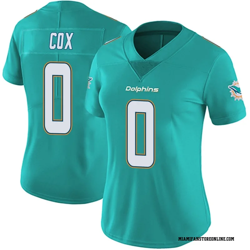 Marques Cox Women's Aqua Limited Miami Dolphins Team Color Vapor Untouchable Football Jersey
