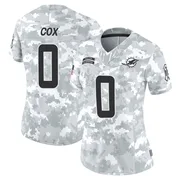 Marques Cox Women's Arctic Camo Limited Miami Dolphins 2024 Salute to Service Football Jersey