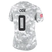 Marques Cox Women's Arctic Camo Limited Miami Dolphins 2024 Salute to Service Football Jersey