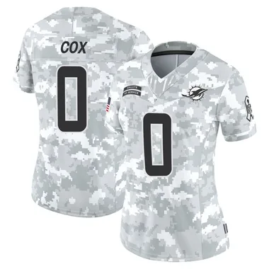 Marques Cox Women's Arctic Camo Limited Miami Dolphins 2024 Salute to Service Football Jersey