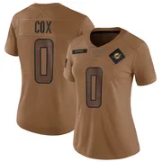 Marques Cox Women's Brown Limited Miami Dolphins 2023 Salute To Service Football Jersey