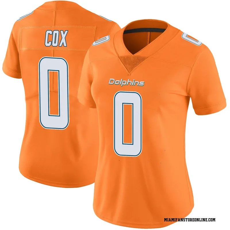 Marques Cox Women's Orange Limited Miami Dolphins Color Rush Football Jersey