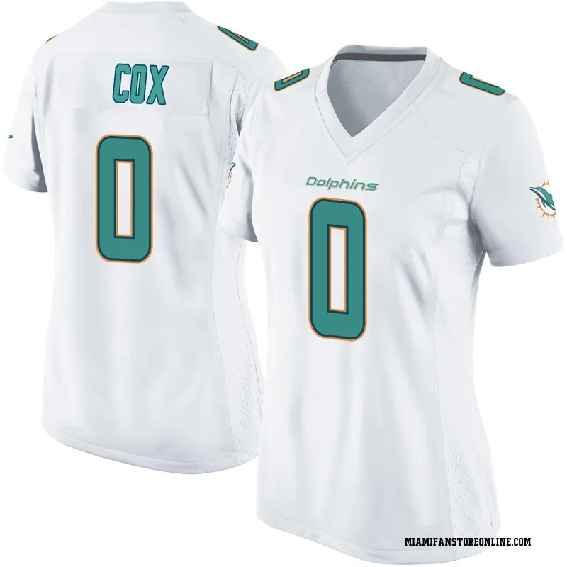 Marques Cox Women's White Game Miami Dolphins Football Jersey