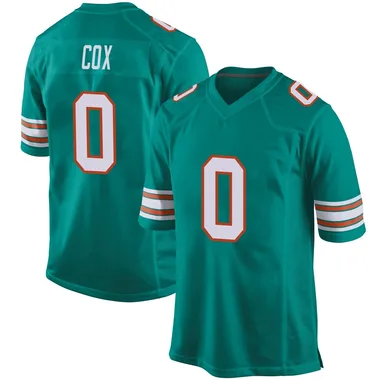 Marques Cox Youth Aqua Game Miami Dolphins Alternate Football Jersey