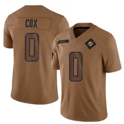 Marques Cox Youth Brown Limited Miami Dolphins 2023 Salute To Service Football Jersey