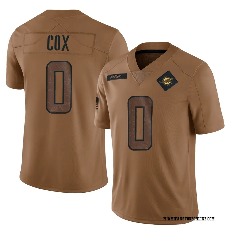 Marques Cox Youth Brown Limited Miami Dolphins 2023 Salute To Service Football Jersey