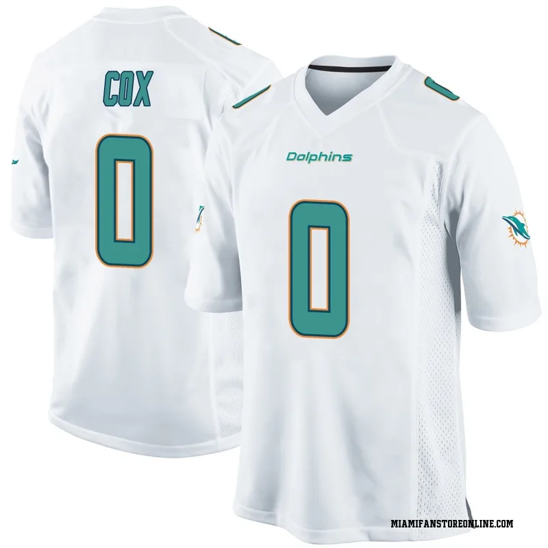 Marques Cox Youth White Game Miami Dolphins Football Jersey