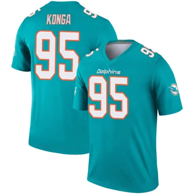 Rene Konga Men's Aqua Legend Miami Dolphins Football Jersey