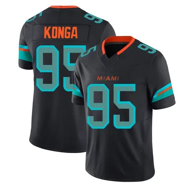 Rene Konga Men's Blue Limited Miami Dolphins Pitch 2025 Rivalries Collection Football Jersey