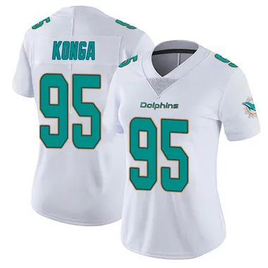 Rene Konga Women's White Miami Dolphins limited Vapor Untouchable Football Jersey