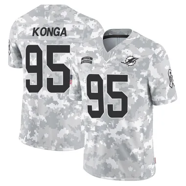 Rene Konga Youth Arctic Camo Limited Miami Dolphins 2024 Salute to Service Football Jersey