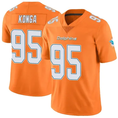 Rene Konga Youth Orange Limited Miami Dolphins Color Rush Football Jersey
