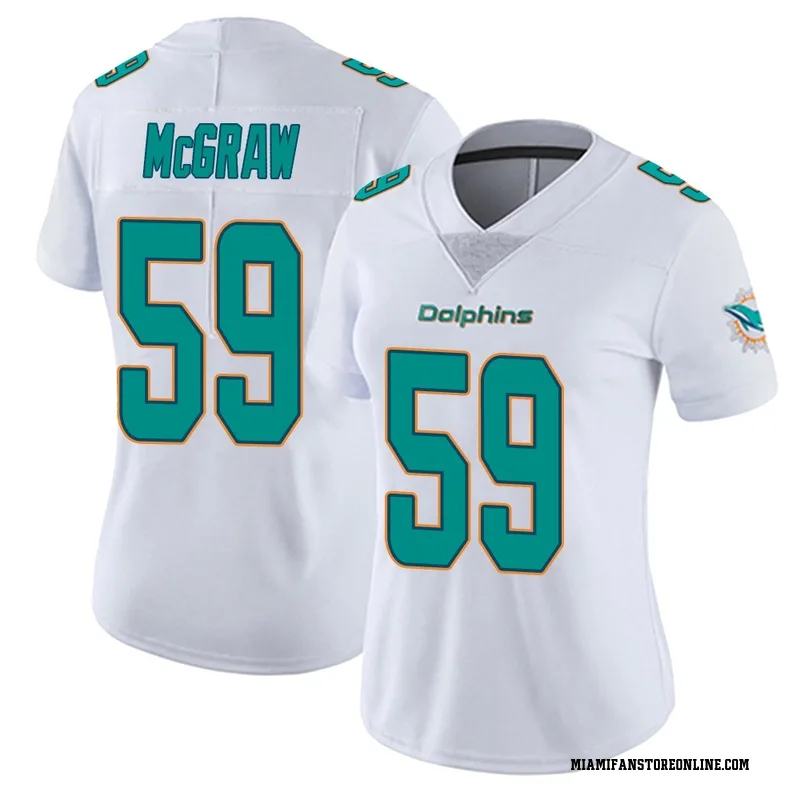 Rodney McGraw Women's White Miami Dolphins limited Vapor Untouchable Football Jersey