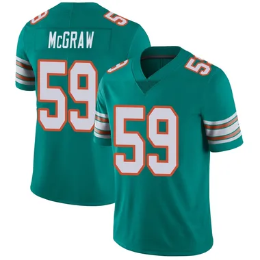 Rodney McGraw Youth Aqua Limited Miami Dolphins Alternate Vapor Untouchable Football Jersey