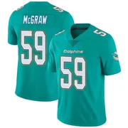 Rodney McGraw Youth Aqua Limited Miami Dolphins Team Color Vapor Untouchable Football Jersey