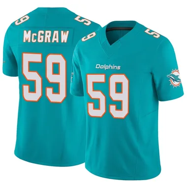 Rodney McGraw Youth Aqua Limited Miami Dolphins Vapor F.U.S.E. Football Jersey