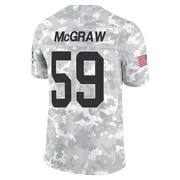 Rodney McGraw Youth Arctic Camo Limited Miami Dolphins 2024 Salute to Service Football Jersey