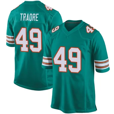 Seydou Traore Men's Aqua Game Miami Dolphins Alternate Football Jersey