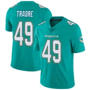 Seydou Traore Men's Aqua Limited Miami Dolphins Team Color Vapor Untouchable Football Jersey