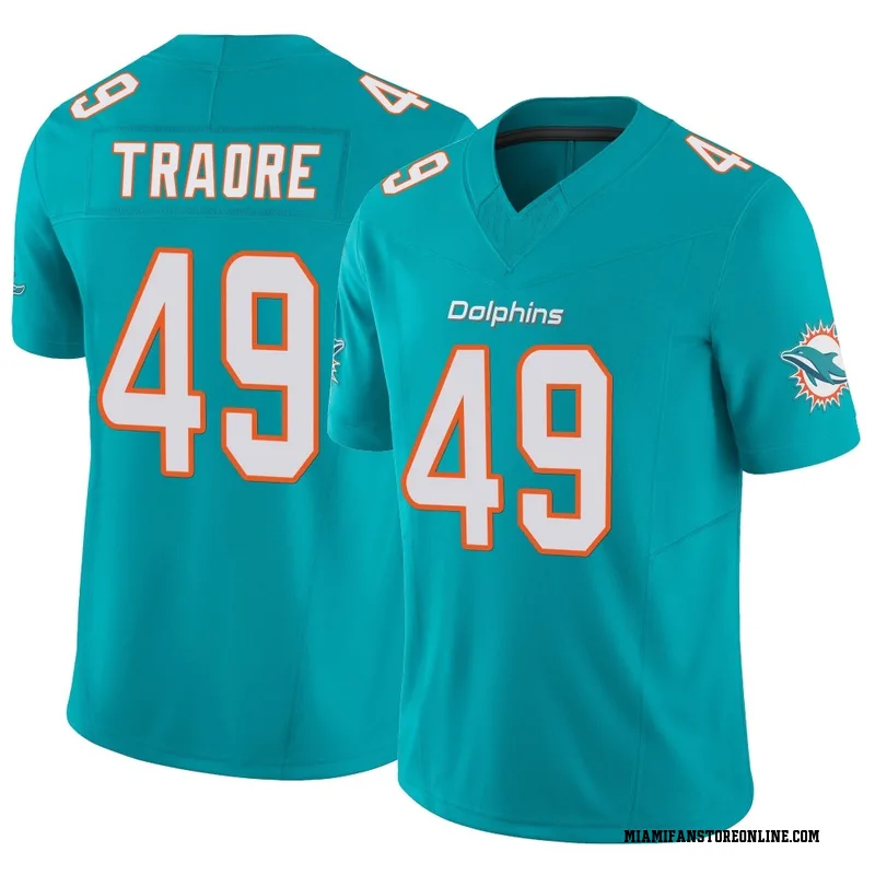 Seydou Traore Men's Aqua Limited Miami Dolphins Vapor F.U.S.E. Football Jersey