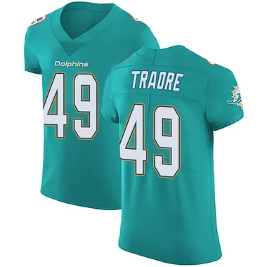 Seydou Traore Men's Green Elite Miami Dolphins Aqua Team Color Vapor Untouchable Football Jersey