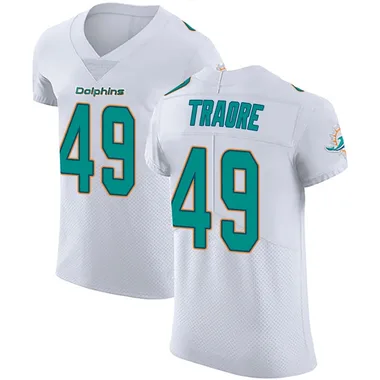 Seydou Traore Men's White Elite Miami Dolphins Vapor Untouchable Football Jersey