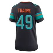 Seydou Traore Women's Blue Game Miami Dolphins Pitch 2025 Rivalries Collection Football Jersey
