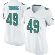Seydou Traore Women's White Game Miami Dolphins Football Jersey