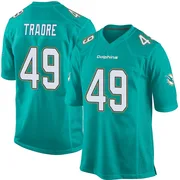 Seydou Traore Youth Aqua Game Miami Dolphins Team Color Football Jersey