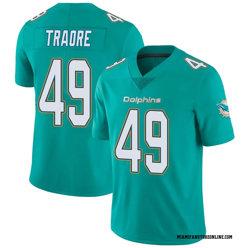 Seydou Traore Youth Aqua Limited Miami Dolphins Team Color Vapor Untouchable Football Jersey