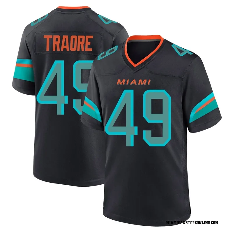Seydou Traore Youth Blue Game Miami Dolphins Pitch 2025 Rivalries Collection Football Jersey