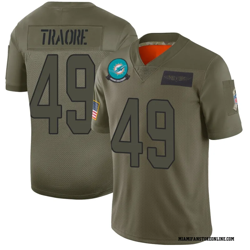Seydou Traore Youth Camo Limited Miami Dolphins 2019 Salute to Service Football Jersey