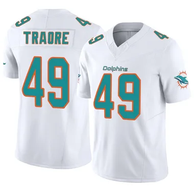 Seydou Traore Youth White Limited Miami Dolphins Vapor F.U.S.E. Football Jersey