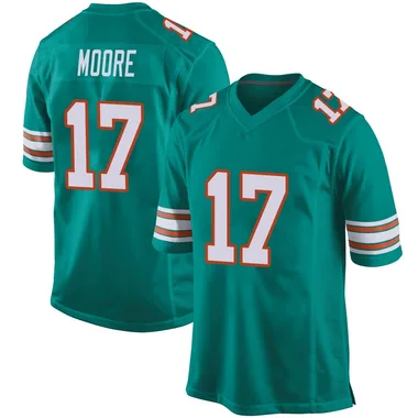 Trey Moore Men's Aqua Game Miami Dolphins Alternate Football Jersey