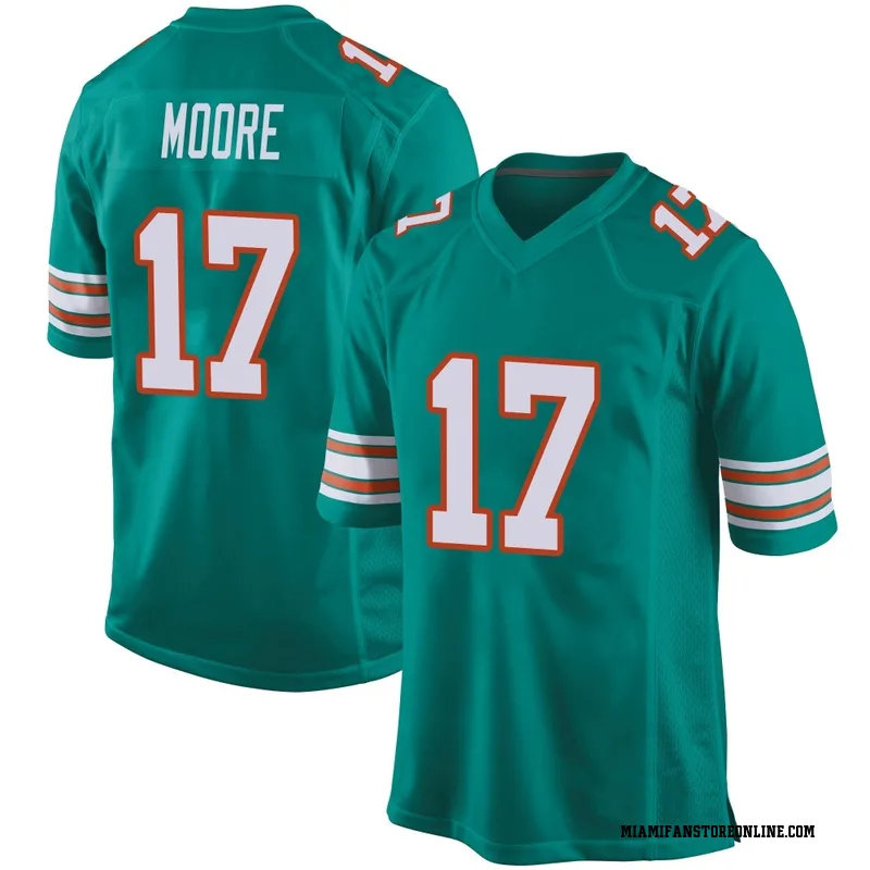 Trey Moore Men's Aqua Game Miami Dolphins Alternate Football Jersey