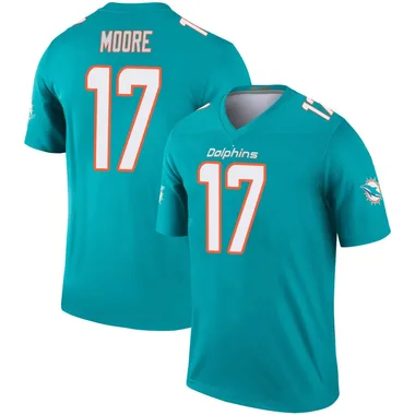 Trey Moore Men's Aqua Legend Miami Dolphins Football Jersey