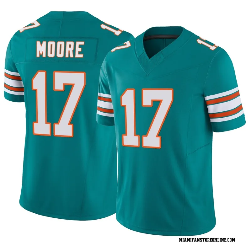 Trey Moore Men's Aqua Limited Miami Dolphins Alternate Vapor F.U.S.E. Football Jersey