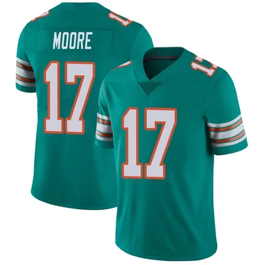 Trey Moore Men's Aqua Limited Miami Dolphins Alternate Vapor Untouchable Football Jersey