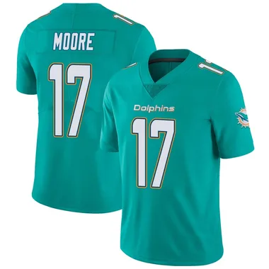 Trey Moore Men's Aqua Limited Miami Dolphins Team Color Vapor Untouchable Football Jersey