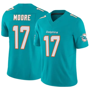 Trey Moore Men's Aqua Limited Miami Dolphins Vapor F.U.S.E. Football Jersey
