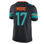 Trey Moore Men's Blue Limited Miami Dolphins Pitch 2025 Rivalries Collection Football Jersey